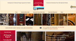 Desktop Screenshot of customwinecellarshouston.com